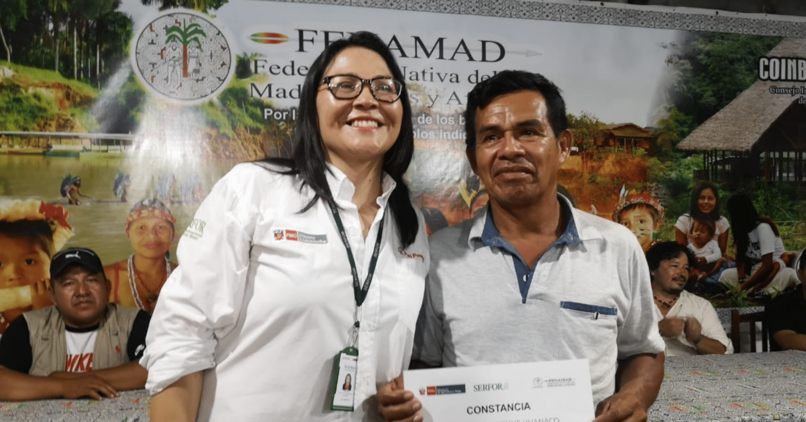 Reconocimiento a los participantes de las Comunidades Nativas de Ucayali, Perú. 2022 Créditos: Servicio Nacional Forestal y de Fauna Silvestre (SERFOR)