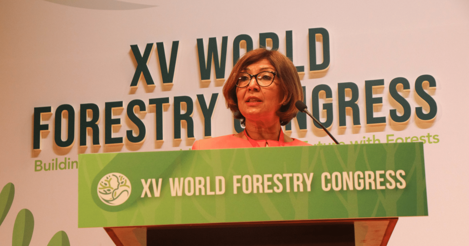 Maria Helena Semedo, Deputy Director-General, FAO at the XV World Forestry Congress. Photo: Pilar Valbuena (FAO)